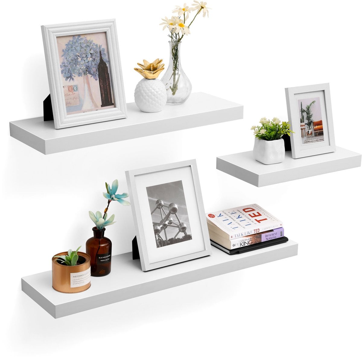 VASAGLE Zwevende Wandplank voor Boeken en Decoratie