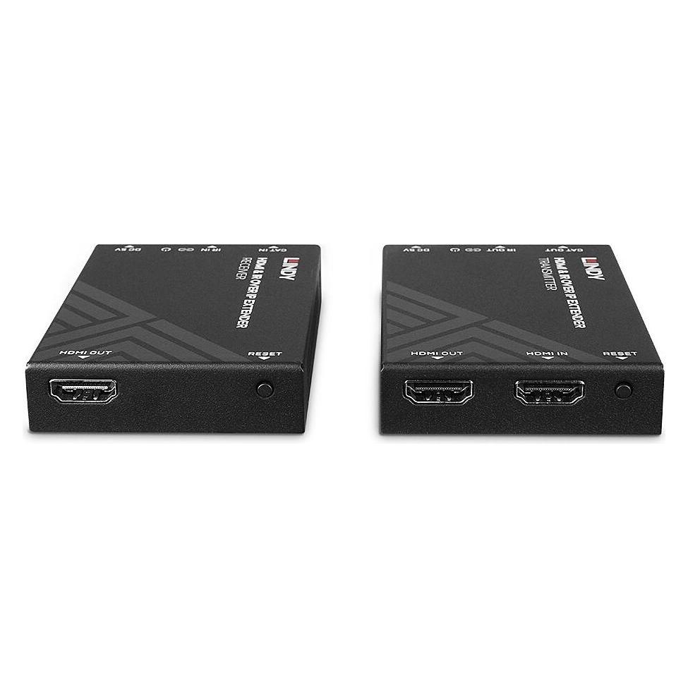 Lindy HDMI & IR über IP Extender Erweitert die HDMI-Signalreichweite unter Verwendung eines IP-Netzwerkes (38398)