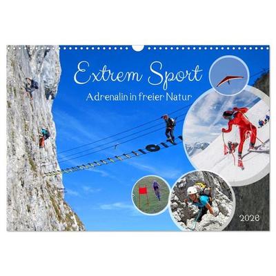 Extrem Sport (Wandkalender 2026 DIN A3 quer), CALVENDO Monatskalender