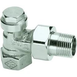 Heimeier Rücklaufverschraubung Regulux 035103000 Eck 3/4", vernickelt, absperr-/regulierbar