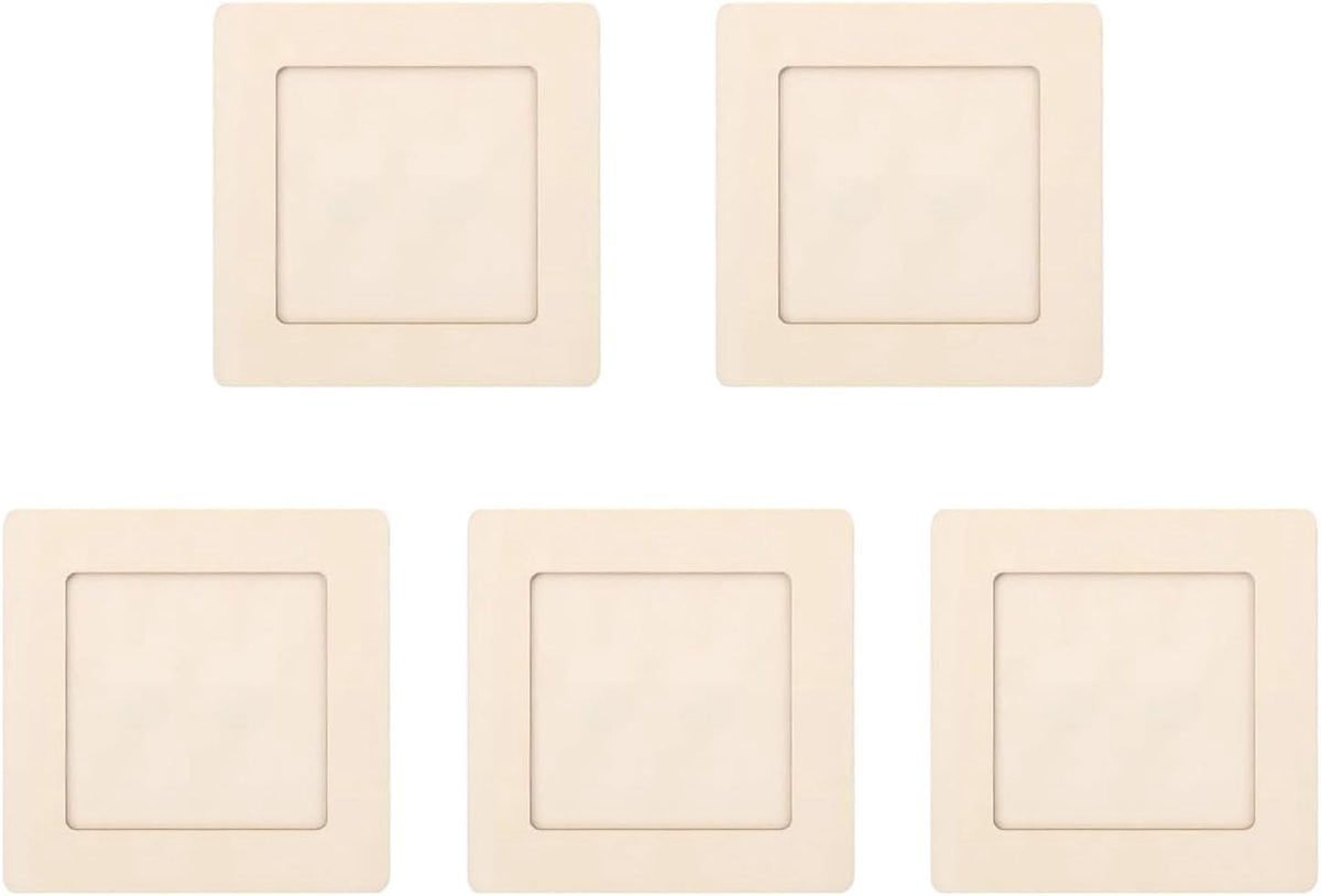 Set van 5 ongeverfde houten fotolijsten voor kinderdecoratie
