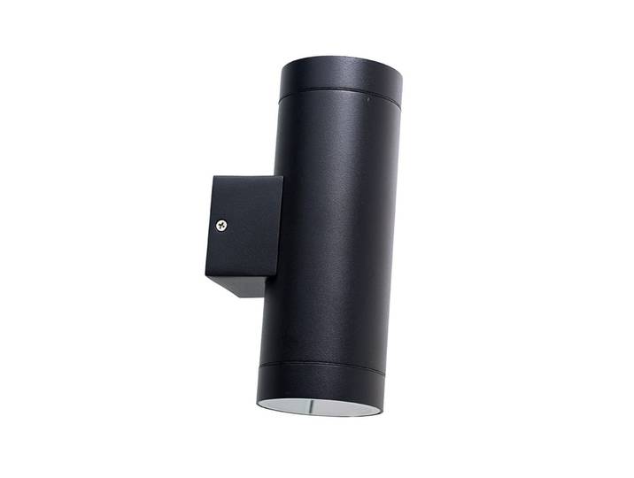 Stege Applique Murale d'Extérieur Haut/Bas Noir Mat - Dyberg Larsen - Design - Aluminium - Multi-ampoules