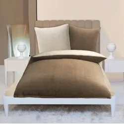 Gözze Wendebettwäsche in Cashmere-Qualität taupe/wollweiß 300 g/m2 Komfort Bettbezug 155x220, Kissenbezug 80x80cm