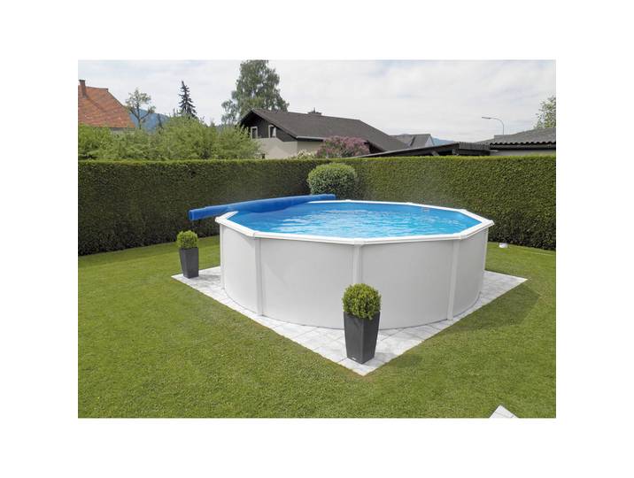 Pool, Weiß, Metall, 120 cm, Freizeit & Co, Pools & Wasserspaß, Pools, Stahlwandpools
