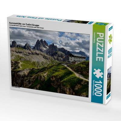 Auronzohütte vor Cadini-Gruppe (Puzzle)
