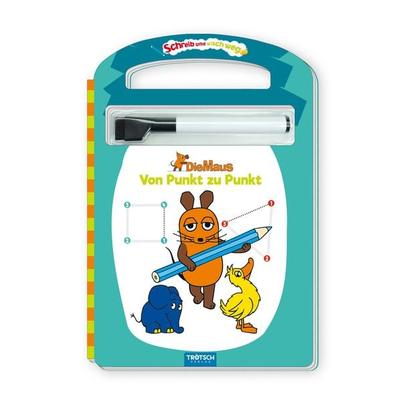 Trötsch Die Maus Schreib und wisch weg Pappenbuch Von Punkt zu Punkt, Gebundene Ausgabe von , Trötsch Verlag GmbH & Co. KG, 978-3-96552-877-2