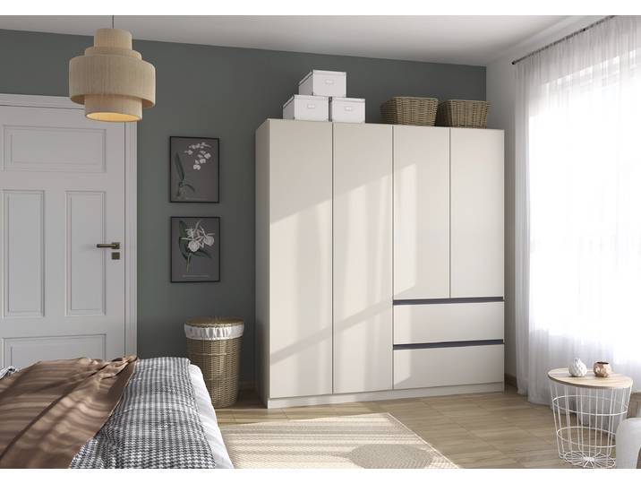 Drehtürenschrank Costa 181cm Beige/Kaschmir Classic