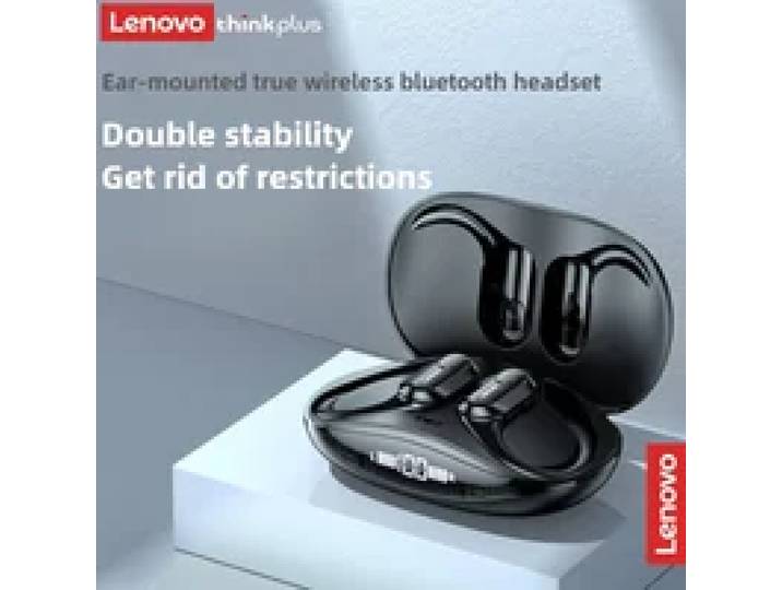 Lenovo XT80 draadloze hoofdtelefoon Bluetooth 5.4 oortelefoon True met microfoon Knopbediening Ruisonderdrukking Oorhaken Waterdichte headset