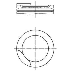 Kolben MAHLE 011 10 12 für Opel Kadett E CC Vectra A Ascona C Astra F
