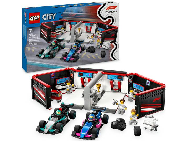 Lego City Lego® City 60444 F1 Garage mit Mercedes-AMG & Alpine Rennautos 7+ Jahre