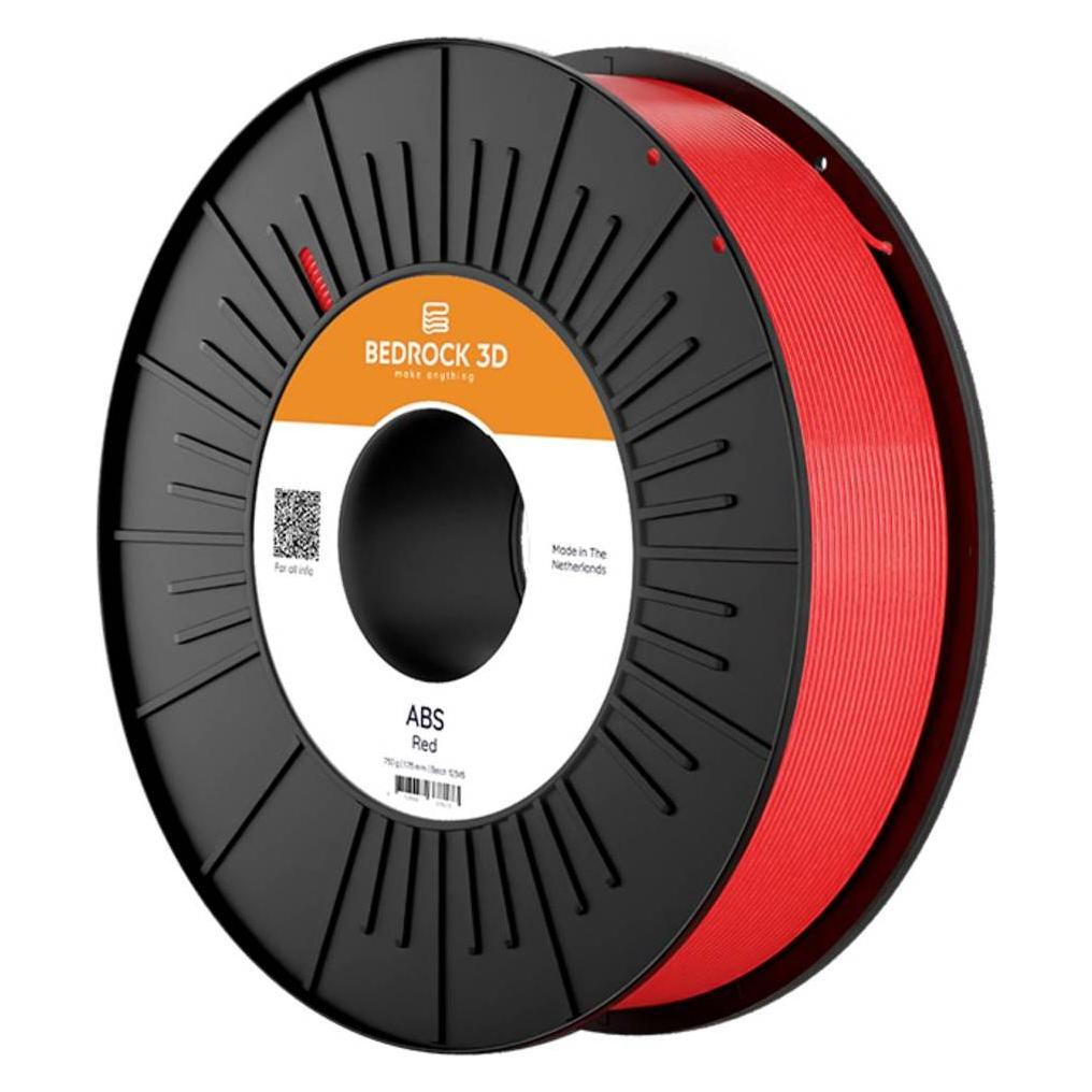 Bedrock 3D ABS-0109b075 ABS Red 2.85 mm 750 g Filament ABS 2.85 mm 750 g Rot 1 (ABS, 750 g, 2.85 mm) (ABS-0109b075)