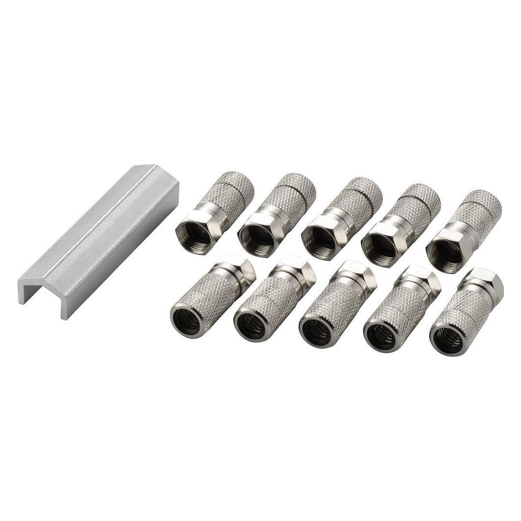 Conrad Components F-Stecker Set Kabel-Durchmesser: 7 mm (Stecker und Verbinder) (742699)