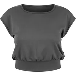 SMILODOX Crop Top Jorina, Größe S in Grau Grau