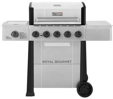 Royal Gourmet 5-Burner Gas Grill w/ Side Burner, 72,000 BTU, 658 Sq.In, Electronic Ignition for Backyard Patio Grilling