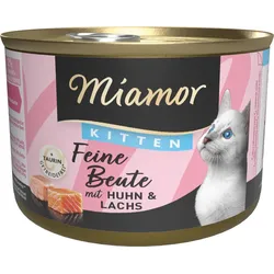 Miamor Miamor Feine Beute Kitten Huhn & Lachs 12x185 g