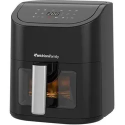 Melchioni Marianna Luftfritteuse 5,2 Liter, Fritteuse, Schwarz