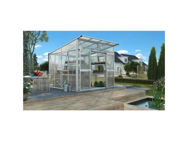 Gewächshausbausatz Aphrodite 7800 7,8 m2 Kunststoff/Metall