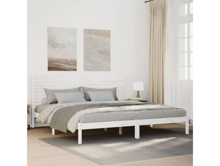 Cadre de lit extra long - FLOATING - sans matelas - POUR CHAMBRE - 180x220 cm bois massif&01_11066