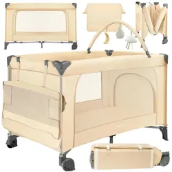 MoMi, Reisebett, BELOVE PLUS Reisebett beige