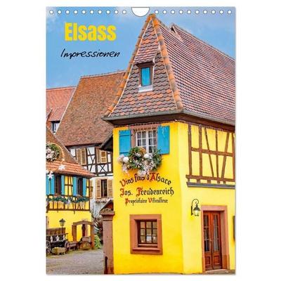 Elsass - Impressionen (Wandkalender 2027 DIN A4 hoch), CALVENDO Monatskalender