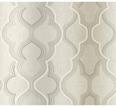 York Wallcoverings Modern Ombre Damask Beige Wallpaper