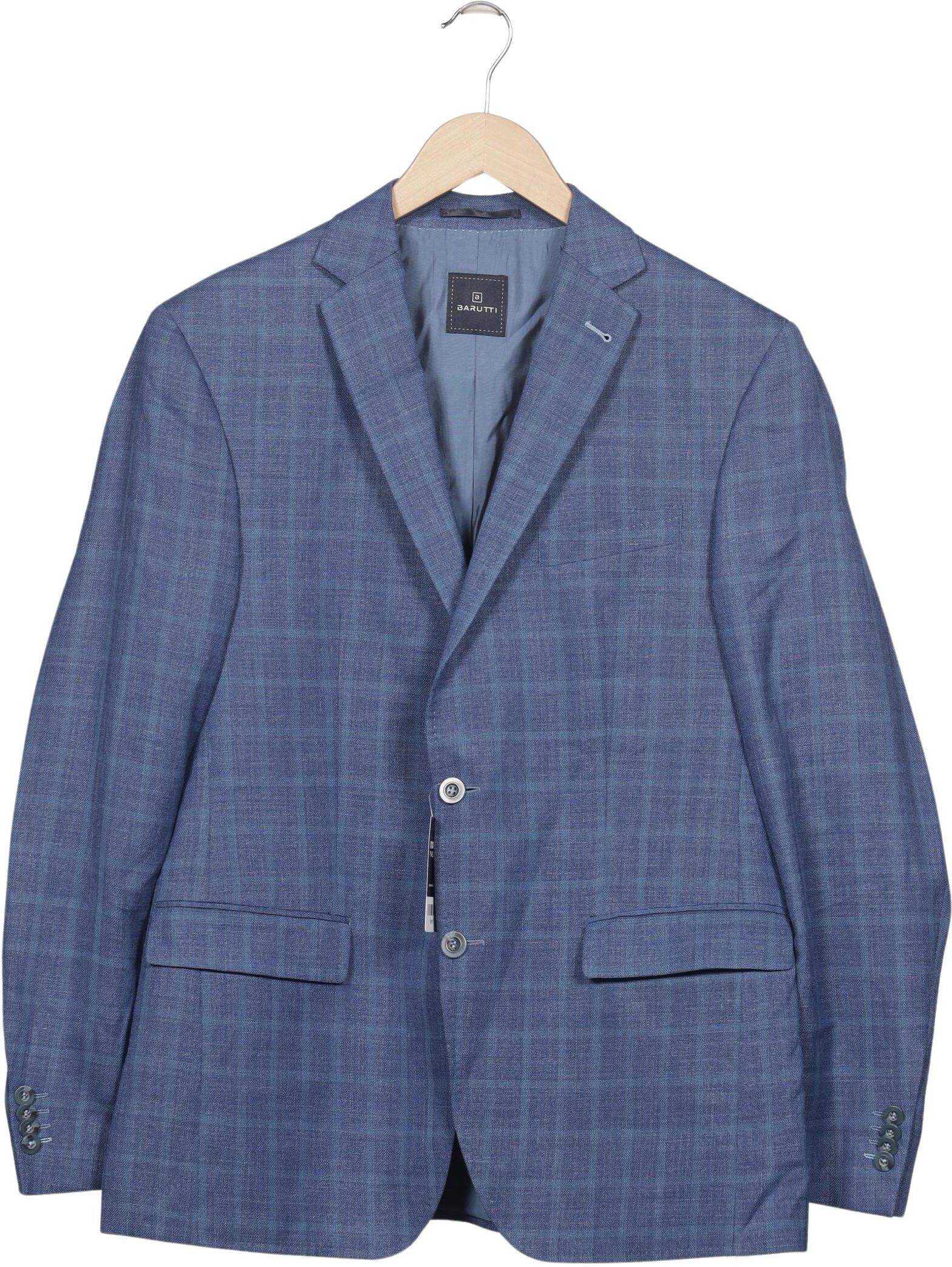 Barutti Herren Sakko, Blau, Gr. EU 52, Wolle / Seide / Leinen / Synthetik / Viskose - Second Hand