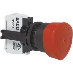 BACO L22ED01D Not-Aus-Schalter Frontring Kunststoff, Schwarz 600 V 10 A IP69K 1 St. Piece BAL22ED01D