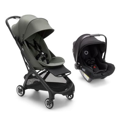 Bugaboo Butterfly + Turtle Air Travel System - Black / Forest Green / Black