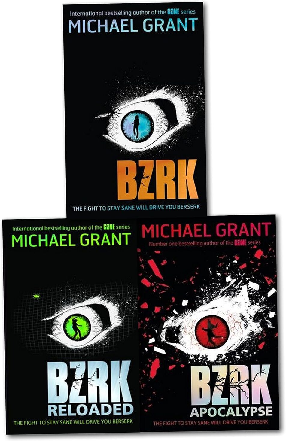 Egmont BZRK Trilogy by Michael Grant - 3 Books Collection Set (BZRK, Reloaded, Apocalypse) - Young Adult Paperback