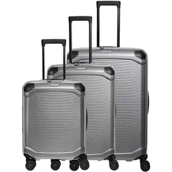 Travelite MILLENNIUM 3-tlg. Trolleyset L/M/S - Silver Koffer24