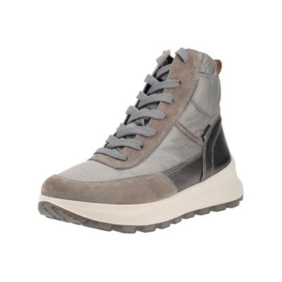 Schnürstiefelette LEGERO "Legero Stiefelette Textil", Damen, Gr. 40, Textil, grau, Schuhe Schnürstiefelette