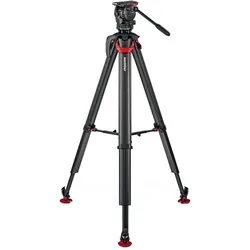 Sachtler System aktiv6 flowtech75 MS (Carbon), Stativ, Schwarz