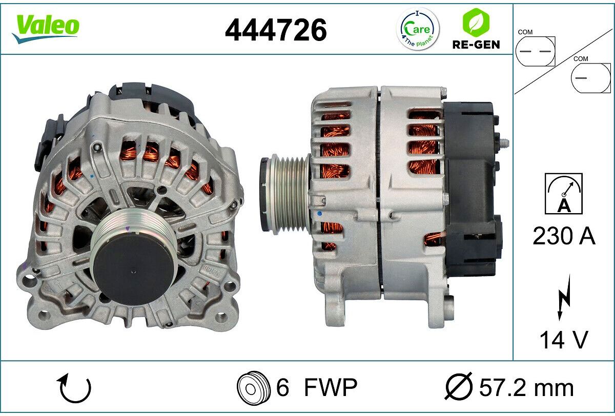 Drehstromgenerator VALEO 444726