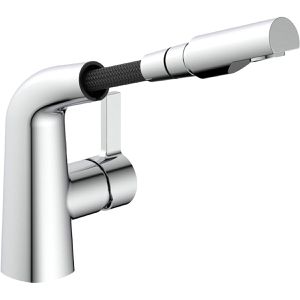 EISL Waschtischarmatur COOL, verchromt, 18,6 cm hoch, ausziehbar, aus Messing