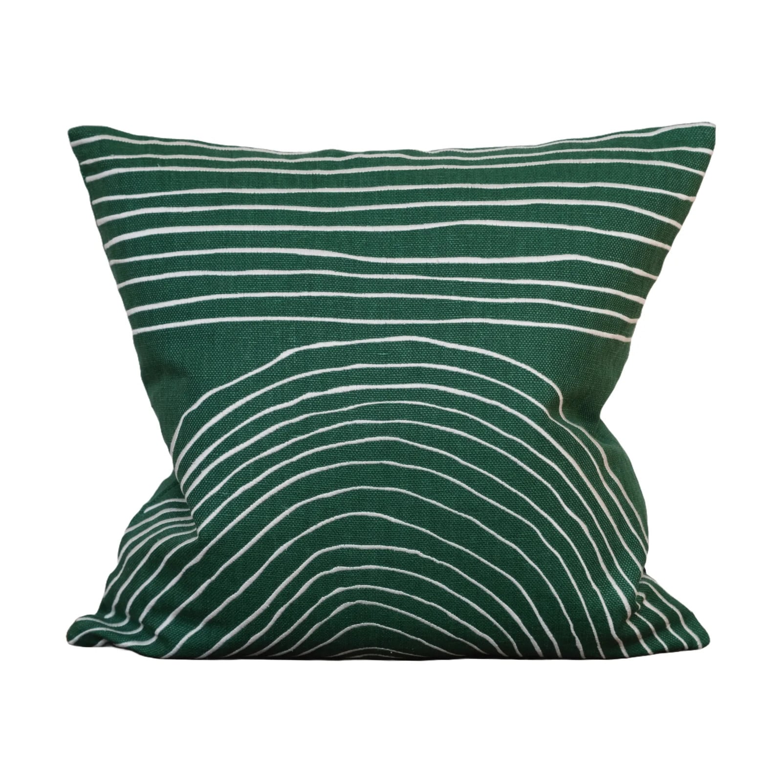 Fine Little Day Strå kussensloop Green 48x48 cm