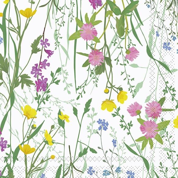 Servett Flora 2-lags 33x33cm 20/fp