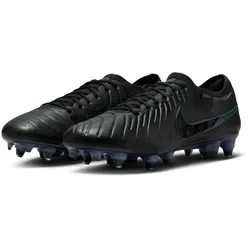 NIKE Tiempo Legend 10 Elite SG Stollen-Fußballschuhe 002 - black/black-deep jungle 42