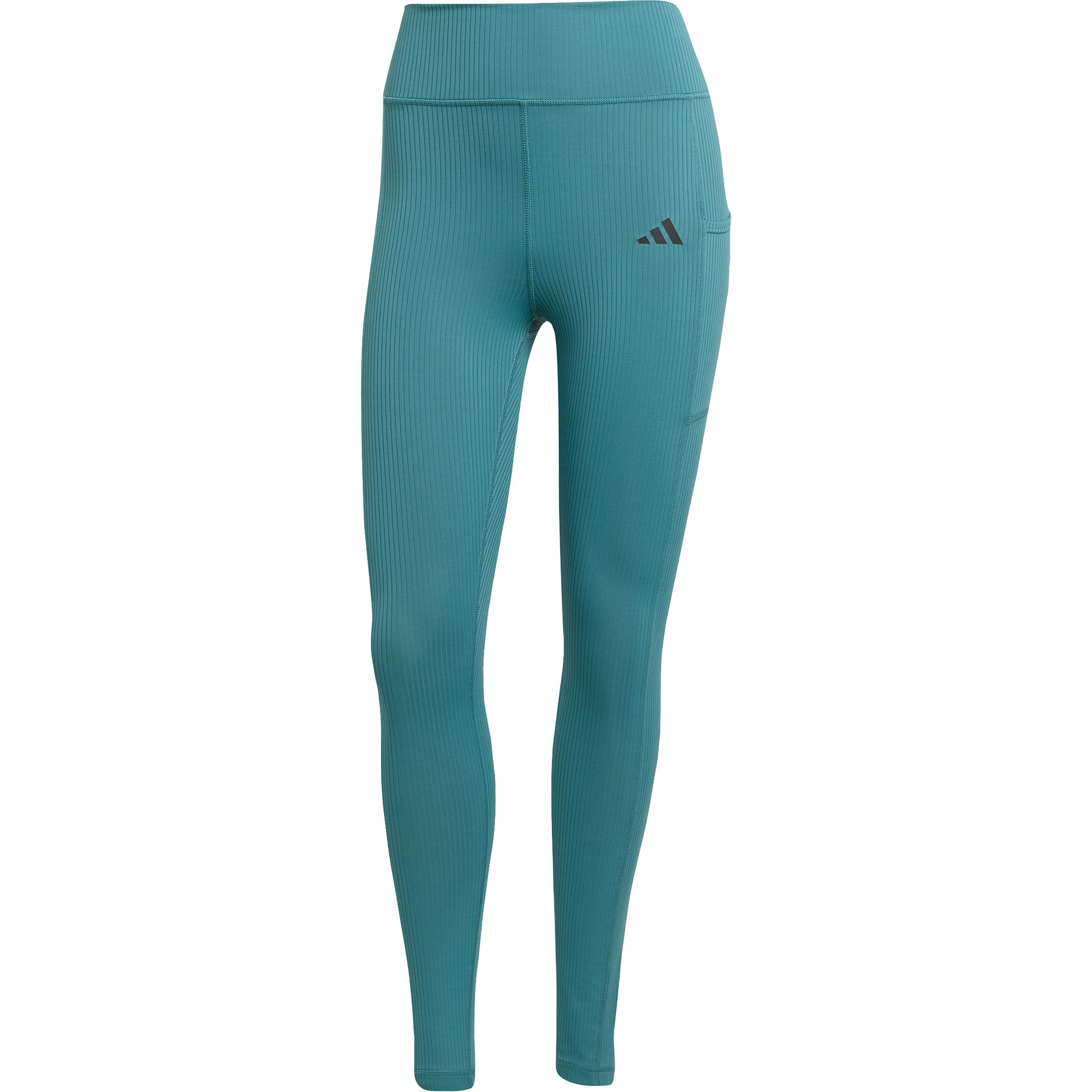 adidas Optime Rib 7/8 Tights Damen Yogahose gruen Größe XS Lifestyle | Yoga Elastisch
