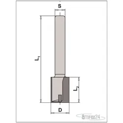 AKE HW Nutfräser Z2 HW 30x16mm S=8mm - 10003843