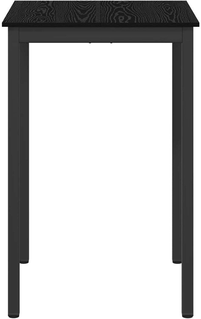 17 Stories Standing Bar Table Engineered Wood Black 105cmH x 70cmL x 70cmW