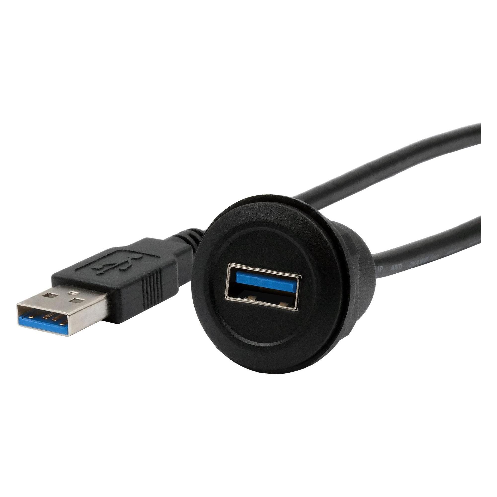 Exsys Einbau-Adapter USB-A BU-ST (USB-A, USB-A) (EX-49220)