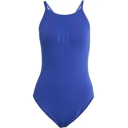 ADIDAS Damen Badeanzug 3-STREIFEN HIGH NECK 2-WAY STRAPS PEACHSOFT, Größe 42 in Blau Blau