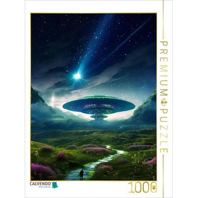 CALVENDO Puzzle Labor in den Bergen - Science Fiction | 1000 Teile Lege-Größe 64x48cm Foto-Puzzle für glückliche Stunden