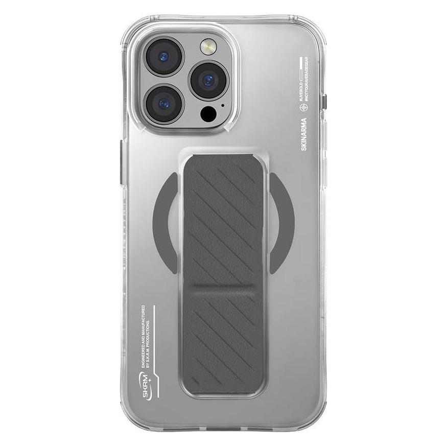 Skinarma case Axon iPhone 16 Pro Max 6.9" Magnetic Charging + Grip Stand titanium (Apple iPhone 16 Pro Max) (SK-2024IPP69-AXON-TIT)