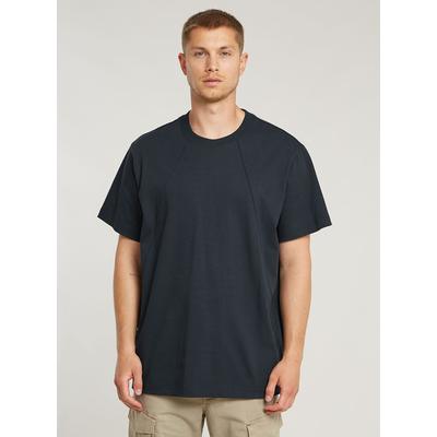 T-Shirt G-STAR "Seam Detail Loose T-Shirt", Herren, Gr. S, schwarz (salute), Obermaterial: 100% Baumwolle, Shirts T-Shirt