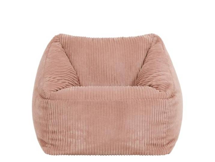 Icon Natalia Cord Sitzsack Kinder Sessel mit Füllung, Rosa