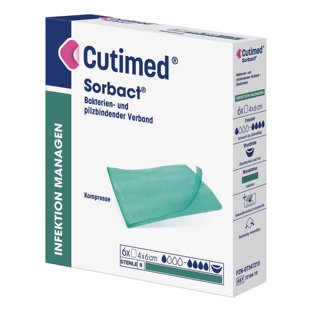 BSN medical GmbH Cutimed Sorbact Kompressen 4x6 cm 07347215