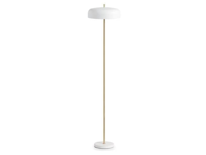Lampadaire en métal blanc, H: 135cm