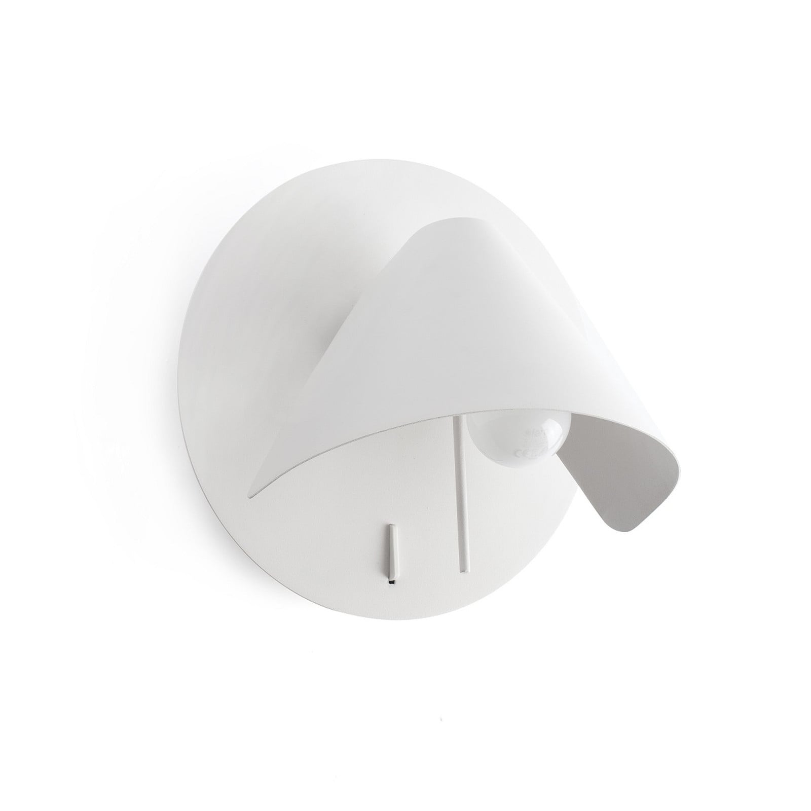 LOREFAR wandlamp, verstelbare moderne accentlamp in wit metaal voor lezen