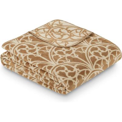 Wohndecke IBENA "Jubiläumsdecke 200 Jahre IBENA", braun (braun, 1856), B:150cm L:200cm, Baumwolle, Polyacryl, Polyester, Wohndecken, Wohndecke, limitierte Kollektion